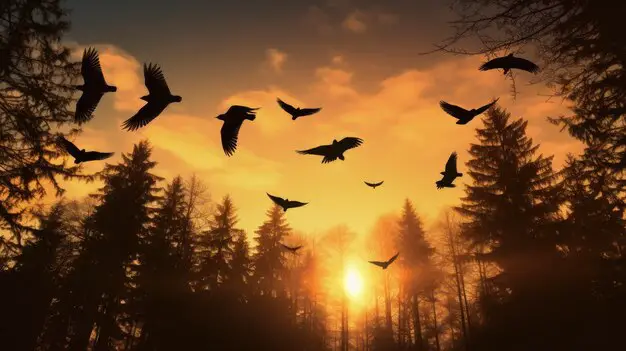 Spiritual Meaning of Crows Flying Counter Clockwise