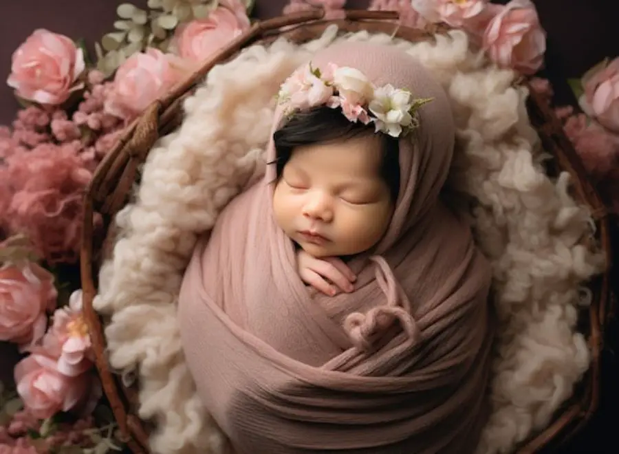 Adorable image of a peacefully sleeping baby, emphasizing the normalcy and beauty of breech births.