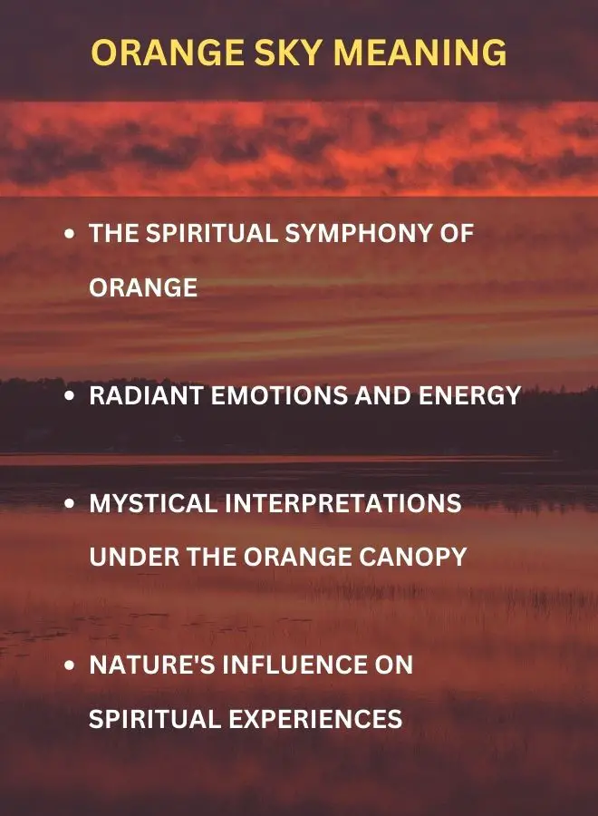 Orange Sky Meaning