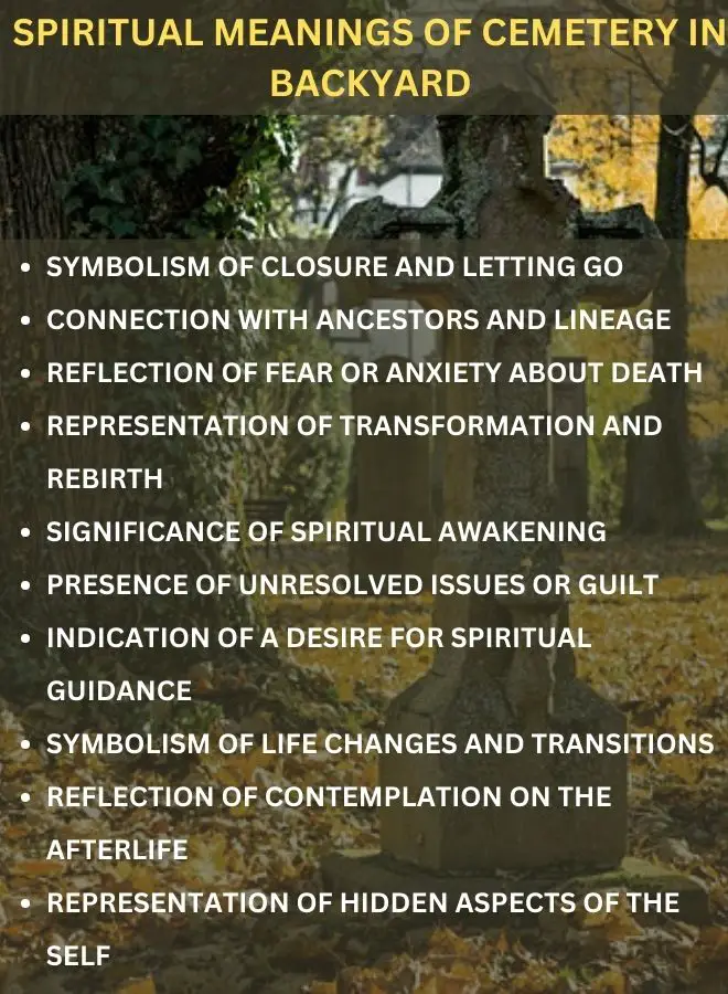 Spiritual Meanings Of Cemetery In Backyard