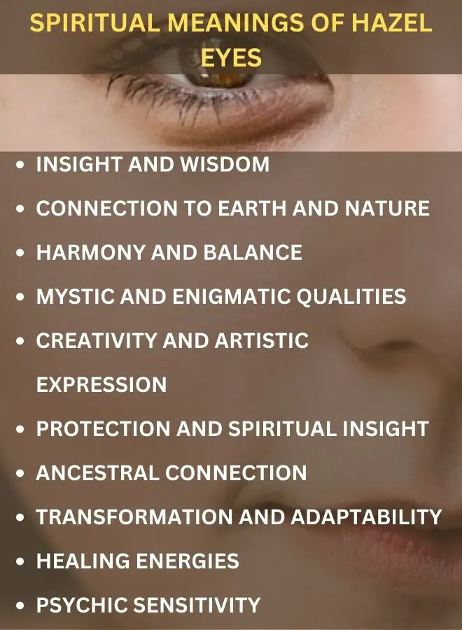 Spiritual Meanings of Hazel Eyes
