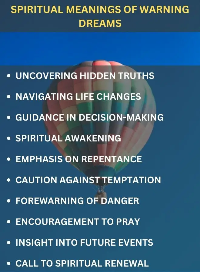 Spiritual Meanings of Warning Dreams