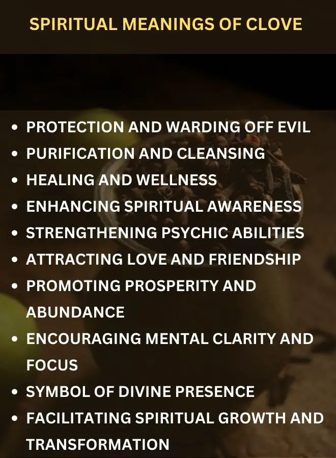 Spiritual Meanings of Clove