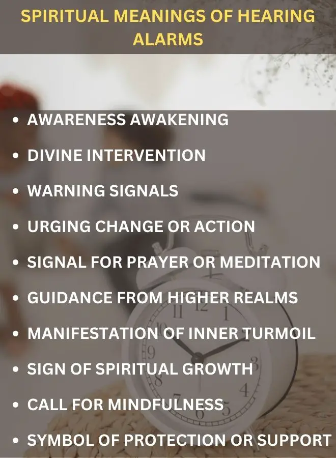 Spiritual Meanings of Hearing Alarms