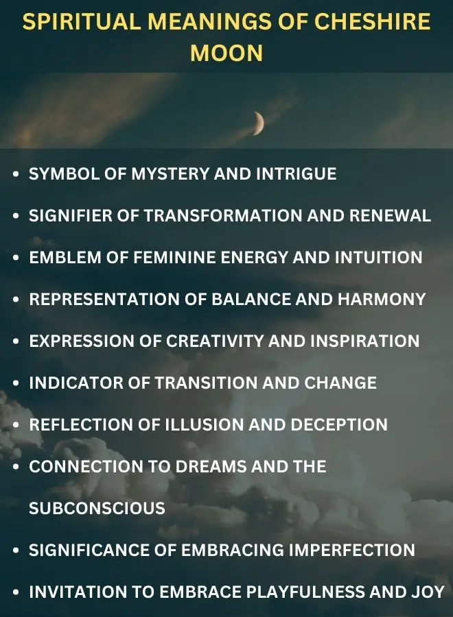 Spiritual Meanings of Cheshire Moon